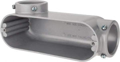 Hubbell Killark - LL Body, 2" Trade, EMT Aluminum Conduit Body - Oval, 9-7/32" OAL, Dry Locations - Americas Industrial Supply