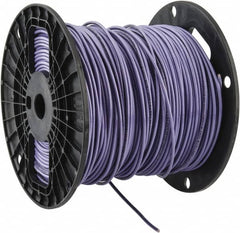 Southwire - THHN/THWN, 14 AWG, 15 Amp, 500' Long, Solid Core, 1 Strand Building Wire - Purple, Thermoplastic Insulation - Americas Industrial Supply