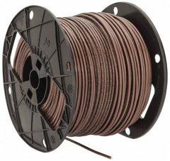 Southwire - THHN/THWN, 12 AWG, 20 Amp, 500' Long, Solid Core, 1 Strand Building Wire - Brown, Thermoplastic Insulation - Americas Industrial Supply