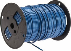 Southwire - THHN/THWN, 10 AWG, 30 Amp, 500' Long, Solid Core, 1 Strand Building Wire - Blue, Thermoplastic Insulation - Americas Industrial Supply