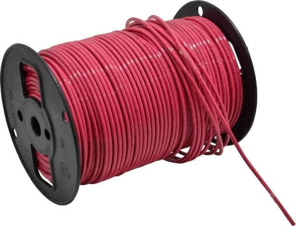 Southwire - THHN/THWN, 10 AWG, 30 Amp, 500' Long, Stranded Core, 19 Strand Building Wire - Red, Thermoplastic Insulation - Americas Industrial Supply