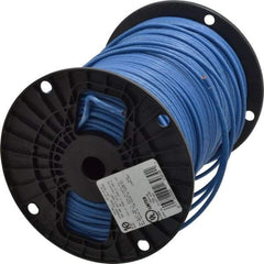 Southwire - THHN/THWN, 10 AWG, 30 Amp, 500' Long, Stranded Core, 19 Strand Building Wire - Blue, Thermoplastic Insulation - Americas Industrial Supply