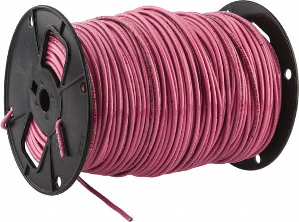 Southwire - THHN/THWN, 10 AWG, 30 Amp, 500' Long, Stranded Core, 19 Strand Building Wire - Pink, Thermoplastic Insulation - Americas Industrial Supply