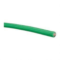 Southwire - THHN/THWN, 6 AWG, 55 Amp, 500' Long, Stranded Core, 19 Strand Building Wire - Green, Thermoplastic Insulation - Americas Industrial Supply