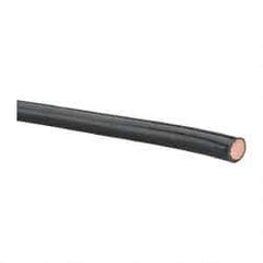 Southwire - THHN/THWN, 4 AWG, 70 Amp, 500' Long, Stranded Core, 19 Strand Building Wire - Black, Thermoplastic Insulation - Americas Industrial Supply