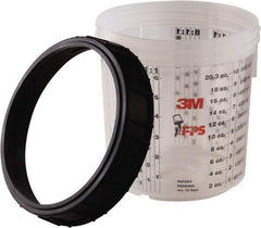 3M - Paint Sprayer Cup & Collar - Standard Collar and Cup - Americas Industrial Supply