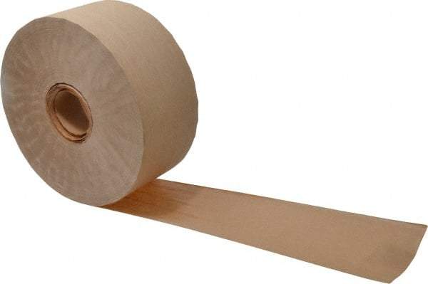 3M - 3" x 150 Yd Natural (Color) Water Activated Adhesive Packaging Tape - Paper Backing, 4.9 mil Thick, 22 to 27 Lb Tensile Strength, Series 6144 - Americas Industrial Supply