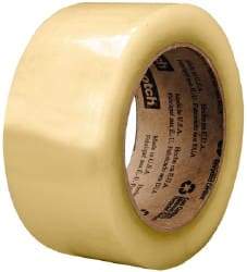 3M - 3" x 1,000 Yd Clear Rubber Adhesive Sealing Tape - Polypropylene Film Backing, 2.6 mil Thick, 60 Lb Tensile Strength, Series 3073 - Americas Industrial Supply