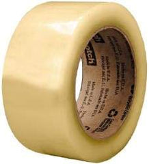 3M - 2" x 1,000 Yd Clear Rubber Adhesive Sealing Tape - Polypropylene Film Backing, 2.6 mil Thick, 60 Lb Tensile Strength, Series 3073 - Americas Industrial Supply