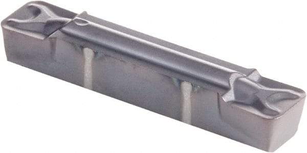 Kennametal - 0405G GMN Grade KCU25, 4.05mm Cutting Width Carbide Grooving Insert - 3.63mm Max Depth of Cut, Neutral, 0.79mm Corner Radius, AlTiN Finish - Americas Industrial Supply