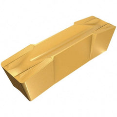 Iscar - 808GDMF Grade IC8250, 8mm Cutting Width Carbide Grooving Insert - 4.8mm Max Depth of Cut, Neutral, 0.8mm Corner Radius, TiCN/Al2O3/TiN Finish - Americas Industrial Supply