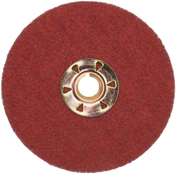 3M - 4-1/2" Diam 36 Grit Fiber Disc - Very Coarse Grade, Ceramic, 13,300 Max RPM, Series 987C - Americas Industrial Supply