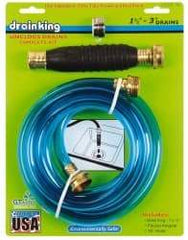 Made in USA - For 1-1/2 to 3 Inch Pipe, 6-3/8 Inch Cable Length, Handheld, Manual and Hand Drain Cleaner - Rubber Drum - Americas Industrial Supply