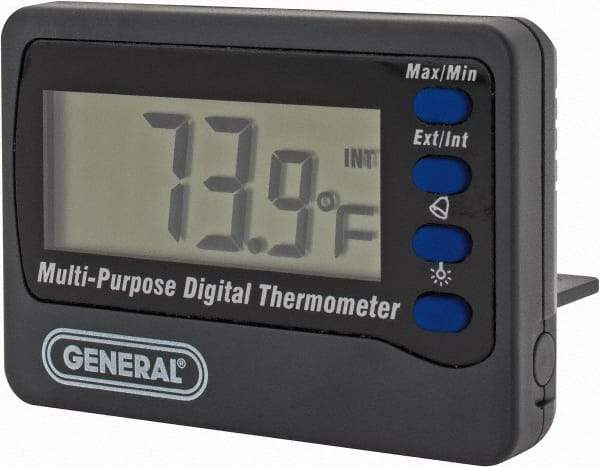 General - 14 to 122°F Aquarium Thermometer - Digital Display, Battery Power - Americas Industrial Supply