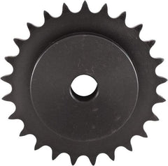 U.S. Tsubaki - 23 Teeth, 3/4" Chain Pitch, Chain Size 60, Plain Bore Sprocket - 3/4" Bore Diam, 5.508" Pitch Diam, 5.91" Outside Diam - Americas Industrial Supply