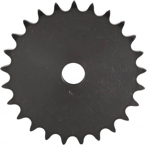 U.S. Tsubaki - 28 Teeth, 1/2" Chain Pitch, Chain Size 40, "A" Plate Roller Chain Sprocket - 5/8" Bore Diam, 4.465" Pitch Diam, 4.74" Outside Diam - Americas Industrial Supply