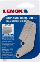 Lenox - Cutter Replacement Blade - Use with Lenox: 12122S2, Cuts PVC, CPVC, Pex, Polyethylene and Rubber Hose - Americas Industrial Supply