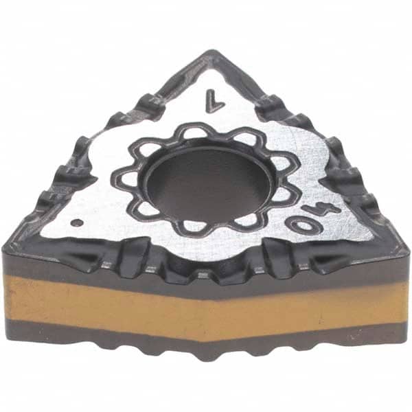 Iscar - WNMG431 F3P Grade IC8250 Carbide Turning Insert - TiCN/Al2O3/TiN Finish, 80° Trigon, 1/2" Inscr Circle, 3/16" Thick, 1/64" Corner Radius - Americas Industrial Supply