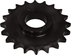 U.S. Tsubaki - 23 Teeth, 1/2" Chain Pitch, Chain Size 40, Split Taper Sprocket - 3.672" Pitch Diam, 3.94" Outside Diam - Americas Industrial Supply