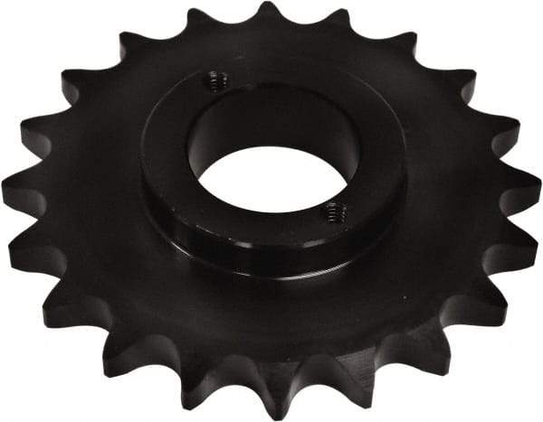 U.S. Tsubaki - 23 Teeth, 5/8" Chain Pitch, Chain Size 50, Split Taper Sprocket - 4.59" Pitch Diam, 4.92" Outside Diam - Americas Industrial Supply