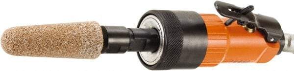 Dotco - 6mm Collet, Straight Handle, Air Straight Die Grinder - 18,000 RPM, Front Exhaust, 38 CFM, 0.9 hp, 90 psi, 6.3mm Inlet - Americas Industrial Supply