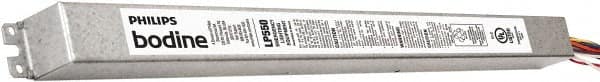 PHILIPS bodine - 1 Lamp, 120-277 Volt, T5, T5HO, T8, 4 Pin Long Compact Fluorescent Emergency Ballast - 0 to 39, 40 to 79 Watt, 390 to 700 Lumens, 90 min Run Time, 2 Inch Long x 18-1/2 Inch Wide x 1-1/4 Inch High - Americas Industrial Supply