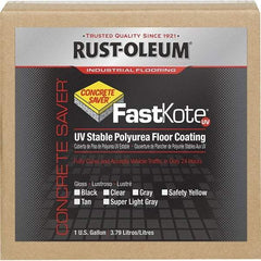 Rust-Oleum - 1 Gal Gray Gloss Finish Floor Coating - 400 Sq Ft per Gal, Interior/Exterior, <50 gL VOC Compliance - Americas Industrial Supply