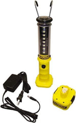 Made in USA - 100 VAC & 240 VAC, (8) 1/2, (1) 1 Watt, Cordless, LED Portable Handheld Work Light - 1 Head, Polycarbonate - Americas Industrial Supply