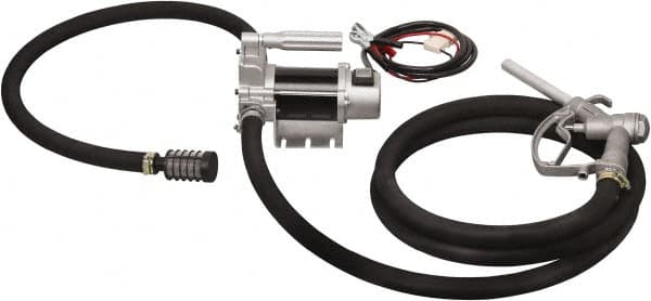 PRO-LUBE - 12 GPM, 3/4" Hose Diam, Kerosene & Diesel Pump - Aluminum Die Cast Pump, 3/4" Inlet, 3/4" Outlet, 12 VDC, 13' Hose Length, 1/4 hp - Americas Industrial Supply