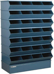 Stackbin - 7 Bin, Shelving Unit with Openings & Base - 37" Wide x 58-1/2" High - Americas Industrial Supply
