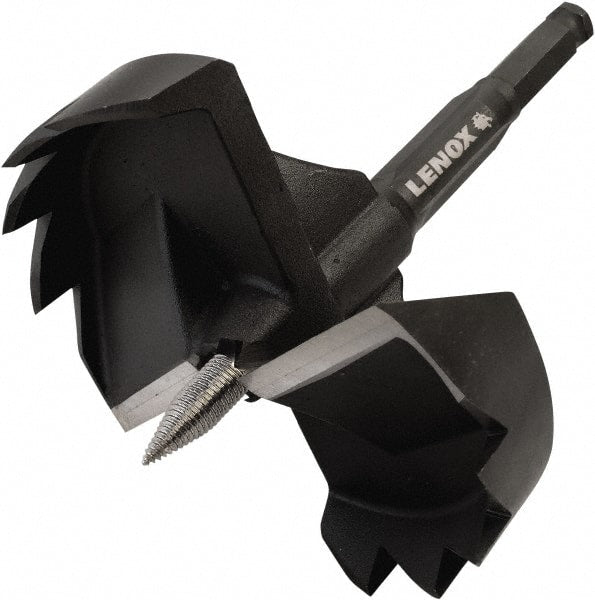 Lenox - 4-5/8", 1/2" Hex Shank, Oxide Finish, Bi-Metal Self Feed Drill Bit - Americas Industrial Supply
