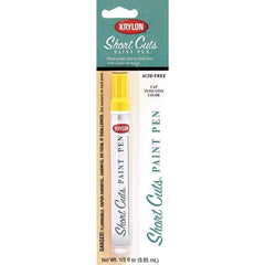 Krylon - 0.33 oz Sun Yellow Gloss Finish Paint Pen - Pen, Direct to Metal, 522 gL VOC Compliance - Americas Industrial Supply