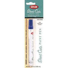 Krylon - 0.33 oz Ocean Blue Gloss Finish Paint Pen - Pen, Direct to Metal, 520 gL VOC Compliance - Americas Industrial Supply
