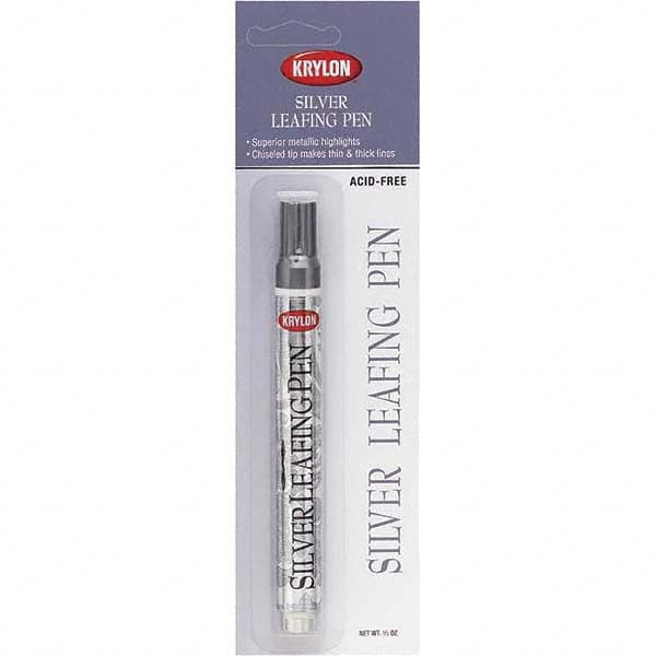 Krylon - 0.33 oz Silver Metallic Finish Paint Pen - Leafing, Direct to Metal, 875 gL VOC Compliance - Americas Industrial Supply