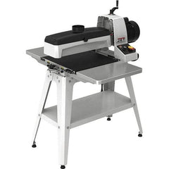 Jet - 5" Diam x 18" Long, Single Phase Floor Drum Sanding Machine - 1/32" Sanding Depth, 1/32 to 3" Thick x 32" Wide Workpiece - Americas Industrial Supply