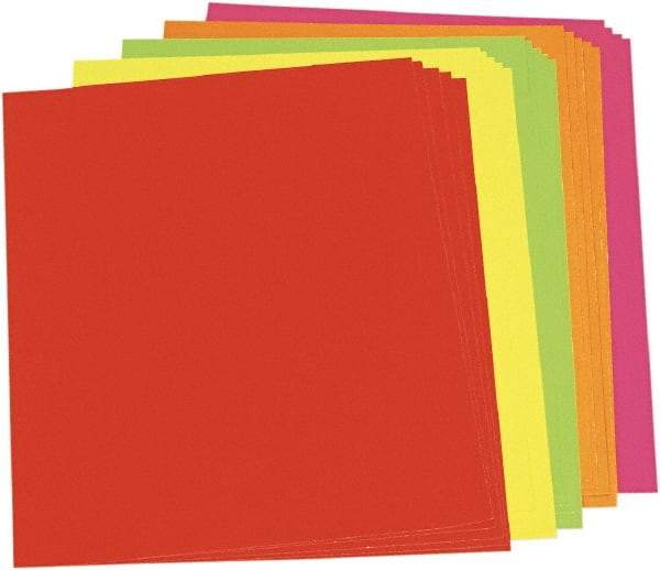 Pacon - Neon Color Poster Board, 28 x 22", Green/Orange/Pink/Red/Yellow 25/Ctn, Poster Board - Use with Easel Stands, Tabletops or Any Supporting Surface - Americas Industrial Supply