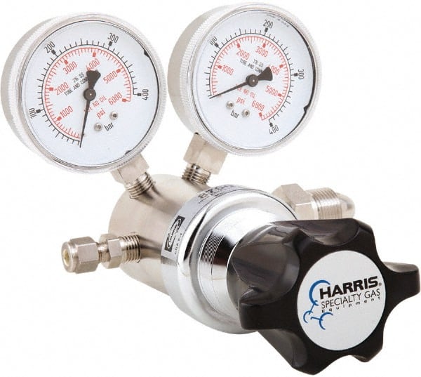 Lincoln Electric - Welding Regulators Gas Type: Argon, Helium, Nitrogen, C-25 CGA Inlet Connection: 1/4 NPT Male - Americas Industrial Supply