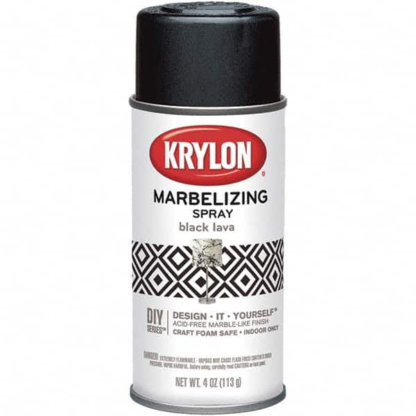 Krylon - Black Lava, Gloss, Craft Paint Spray Paint - 4 oz Container - Americas Industrial Supply