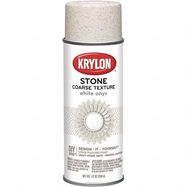 Krylon - White Onyx, Textured, Craft Paint Spray Paint - 12 oz Container - Americas Industrial Supply