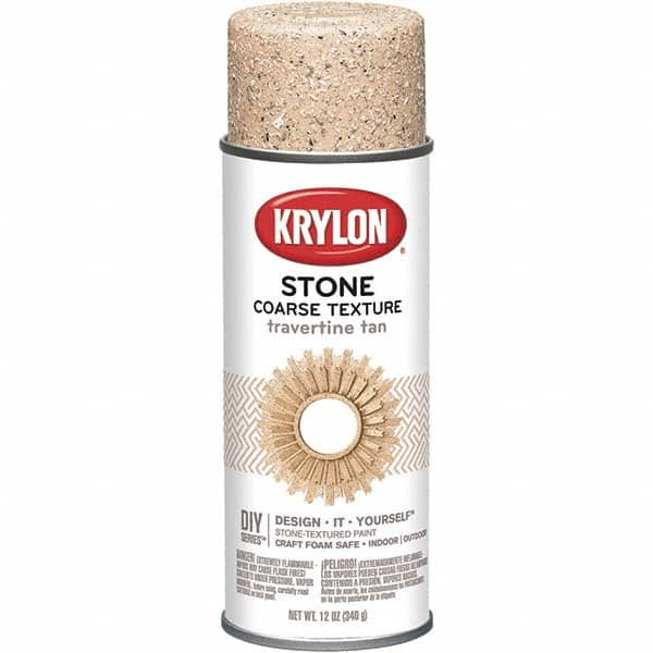 Krylon - Travertine Tan, Textured, Craft Paint Spray Paint - 12 oz Container - Americas Industrial Supply