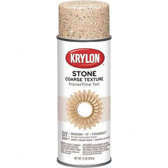 Krylon - Travertine Tan, Textured, Craft Paint Spray Paint - 12 oz Container - Americas Industrial Supply