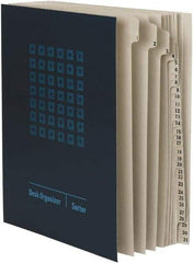 SMEAD - 8-1/2 x 11", Letter Size, Navy Blue, Indexed Sorters - Americas Industrial Supply