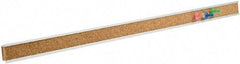 Quartet - 18" Wide x 1" High Cork Bulletin Bar - Brown - Americas Industrial Supply