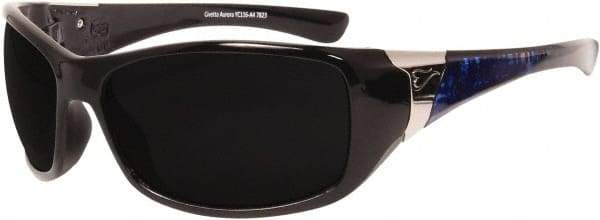 Edge Eyewear - Smoke Lenses, Framed Safety Glasses - Scratch Resistant, Black Polyamide Frame, Size Universal, Wrap Around - Americas Industrial Supply