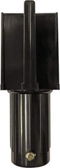 Banner Stakes - 5.54" High x 2" Long x 2" Wide Barrier Receiver Head - Plastic, Matte Finish, Black, Use with Banner Stakes Plus Stanchion - Americas Industrial Supply