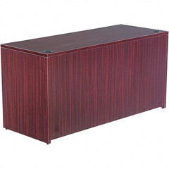 ALERA - 59.13" Long x 29.63" High x 23.63" Deep, Credenza - Mahogany (Color), Woodgrain Laminate - Americas Industrial Supply