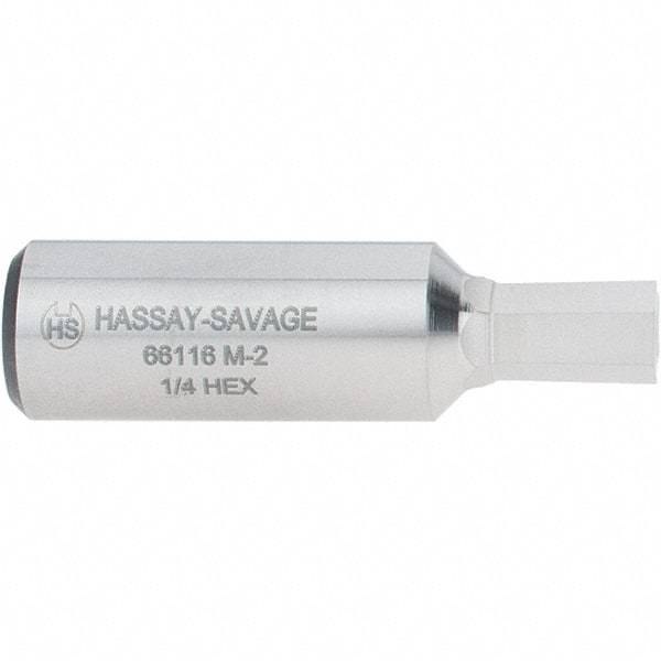 Hassay-Savage - 1/4" Hexagon Rotary Broach - 3/8" Depth of Cut, 1/2" Shank - Americas Industrial Supply