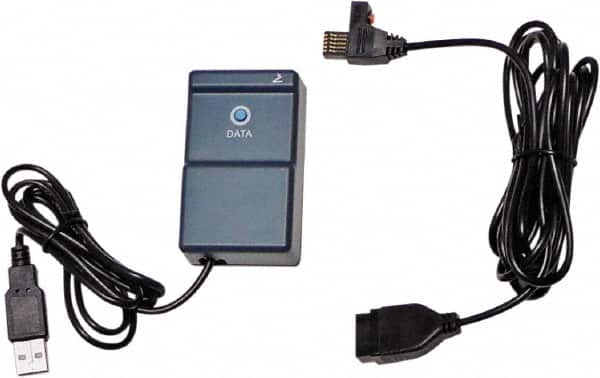 SPI - 76" Long SPC Cable with Control Box - Use with Indicators, Micrometers, Absolute Digital Caliper & Bore Gage - Americas Industrial Supply
