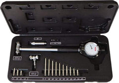 SPI - 15 Anvil, 1.4 to 6" Dial Bore Gage Set - 0.0005" Graduation, 6" Gage Depth, Accurate to 0.0005", Carbide Contact Point - Americas Industrial Supply