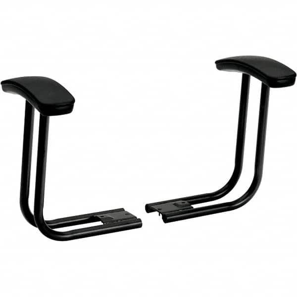 Hon - Black Adjustable T-Pad Arms - For HON ComforTask Series Swivel Task Chairs - Americas Industrial Supply